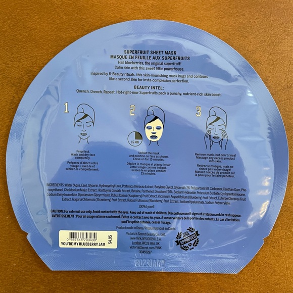 Pink by Victoria’s Secret beauty face sheet masks NWT Set of 4! - Picture 3 of 7